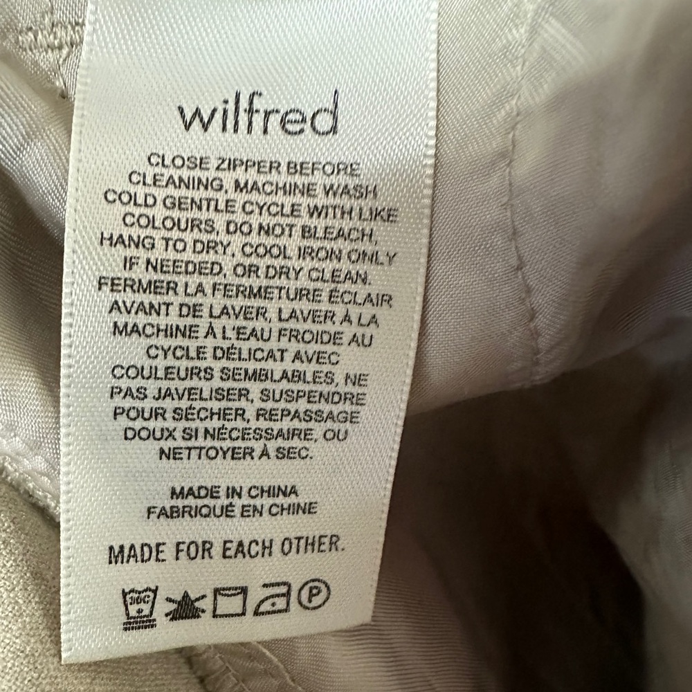 Aritzia Effortless Pant (Re)ssential Wilfred in Heather Nomad Taupe NWOT - Picture 6 of 7
